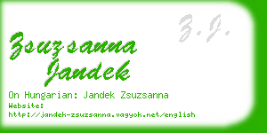 zsuzsanna jandek business card